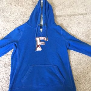 Blue Abercrombie and Fitch hoodie